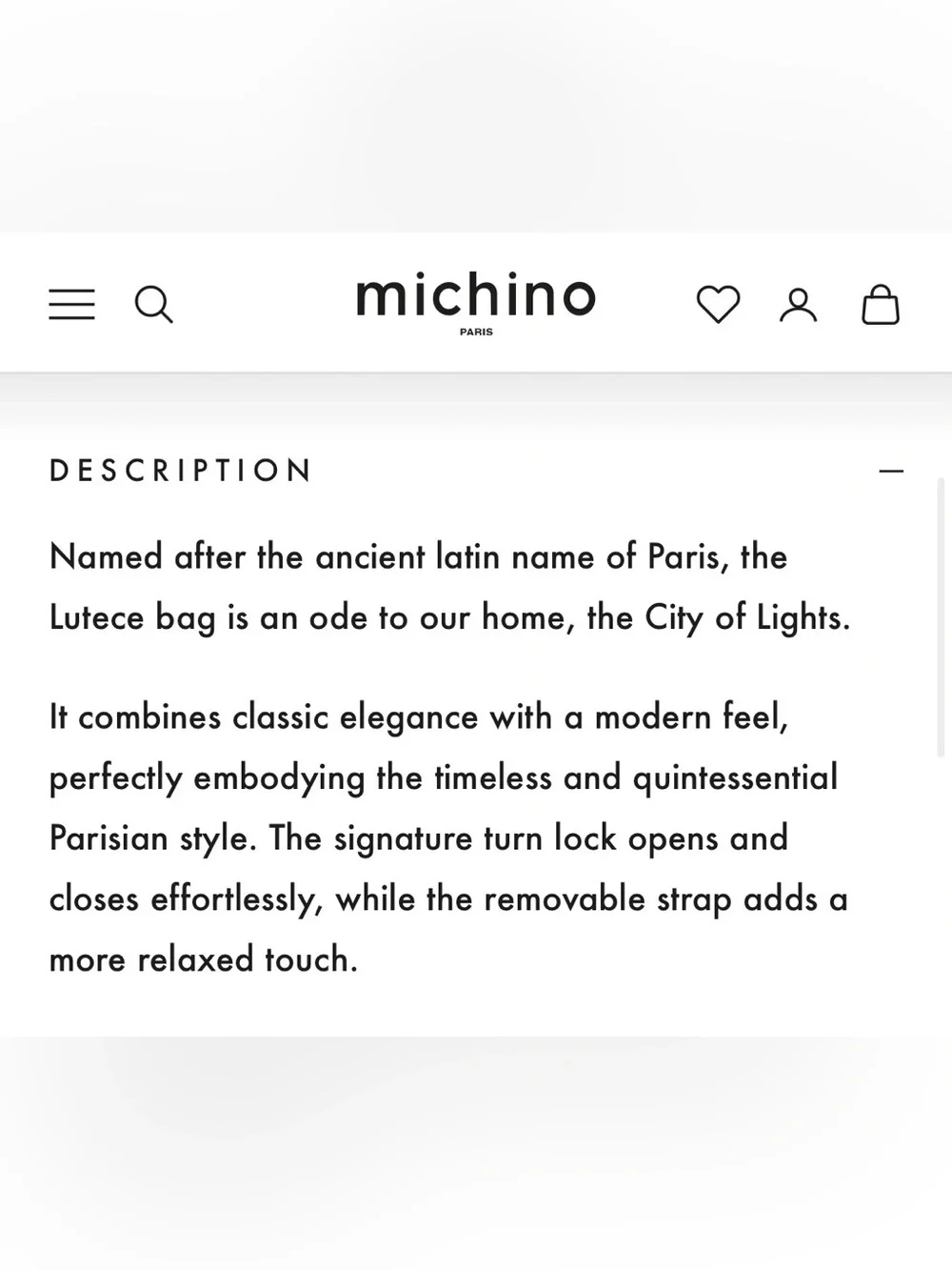 Michino Mini Craie Leather Satchel - Craie (Cream)